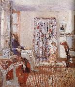 Edouard Vuillard The LuSaiEr sitting by the window china oil painting artist